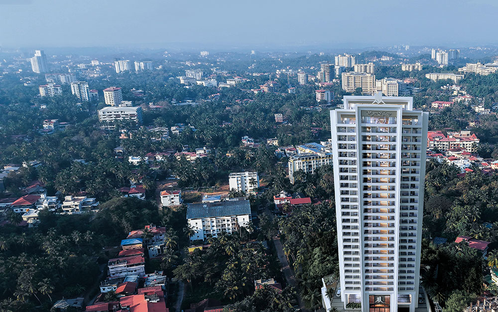 Luxury interior detail at Vajra Infinity