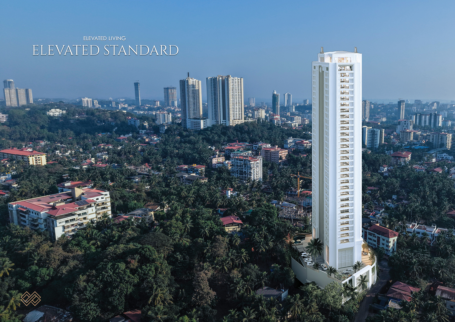 Vajra Infinity exterior elevation by Vajra Builders