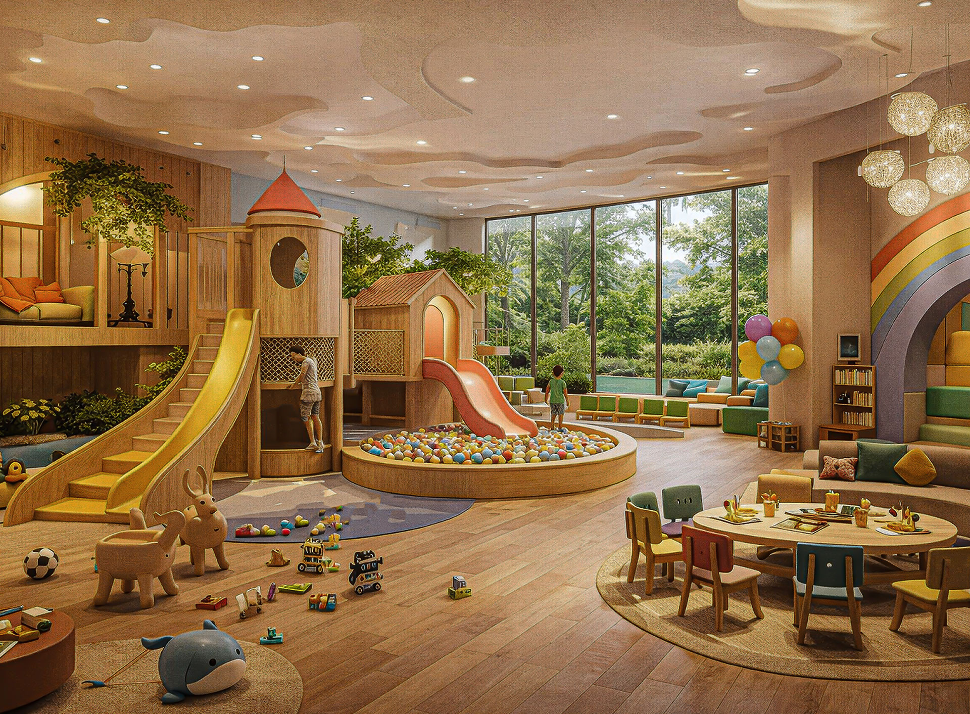 Children’s play area at Vajra Infinity residential apartments